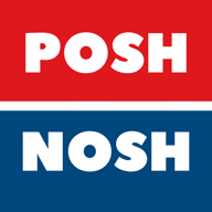 Posh Nosh Reddish logo.